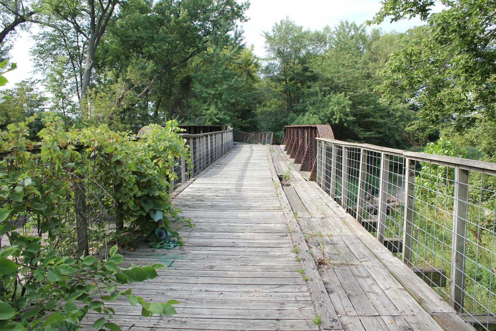 Looking south